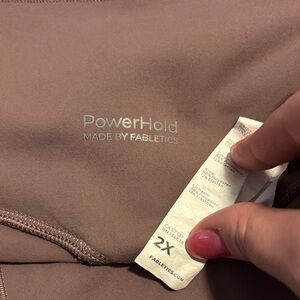 Fabletics PowerHold Leggings in Taupe